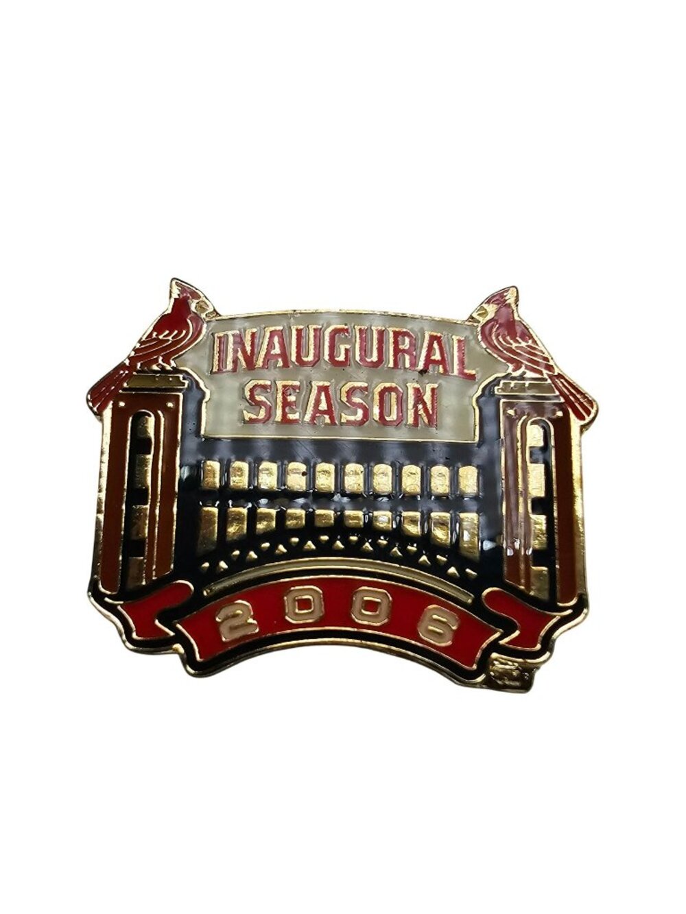 St. Louis Cardinals Baseball Busch Stadium 2006 Inaugural Season 1" Lapel Pin
